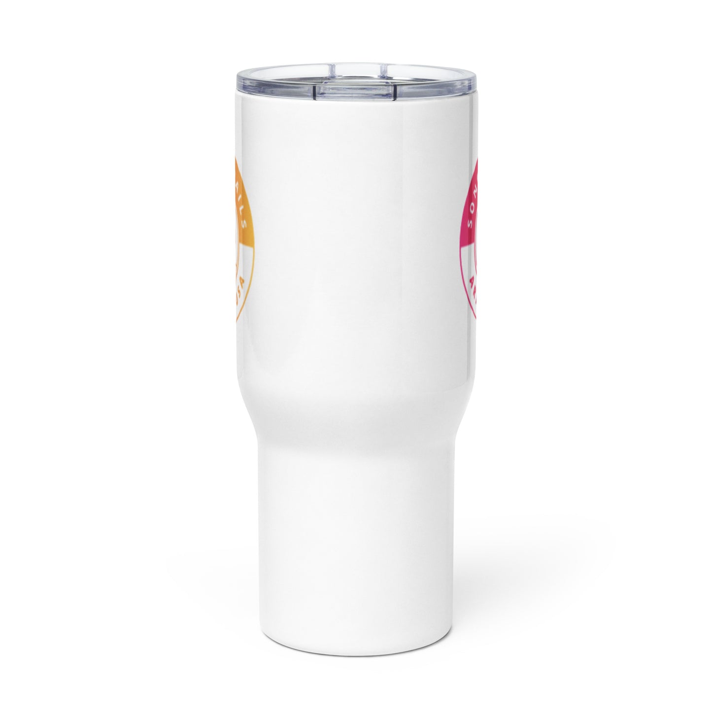 ST Logo Travel mug with a handle