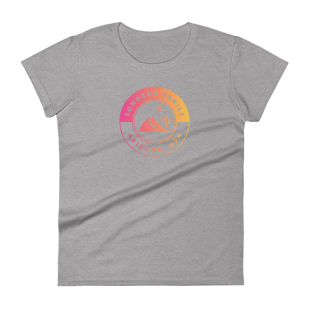 Sonoran Trails Sunset Logo Women's short sleeve t-shirt